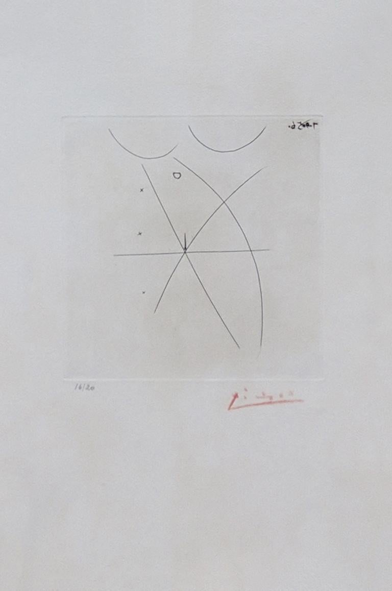 Pablo Picasso Abstract Print - NU II: ONE PLATE FROM ESTAMPES ORIGINALES, ALBUM A (BLOCH 805)