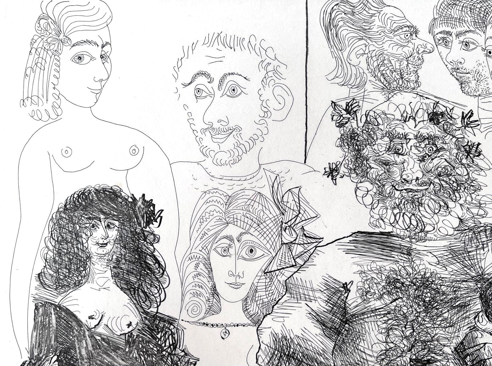 Sesso all'antica e moderno - Print Astratto di Pablo Picasso
