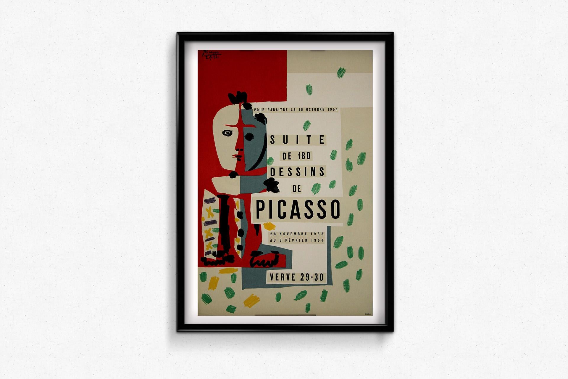 Original 1954 poster by Pablo Picasso - Suite de 180 dessins For Sale 3