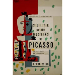 Original 1954 poster by Pablo Picasso - Suite de 180 dessins