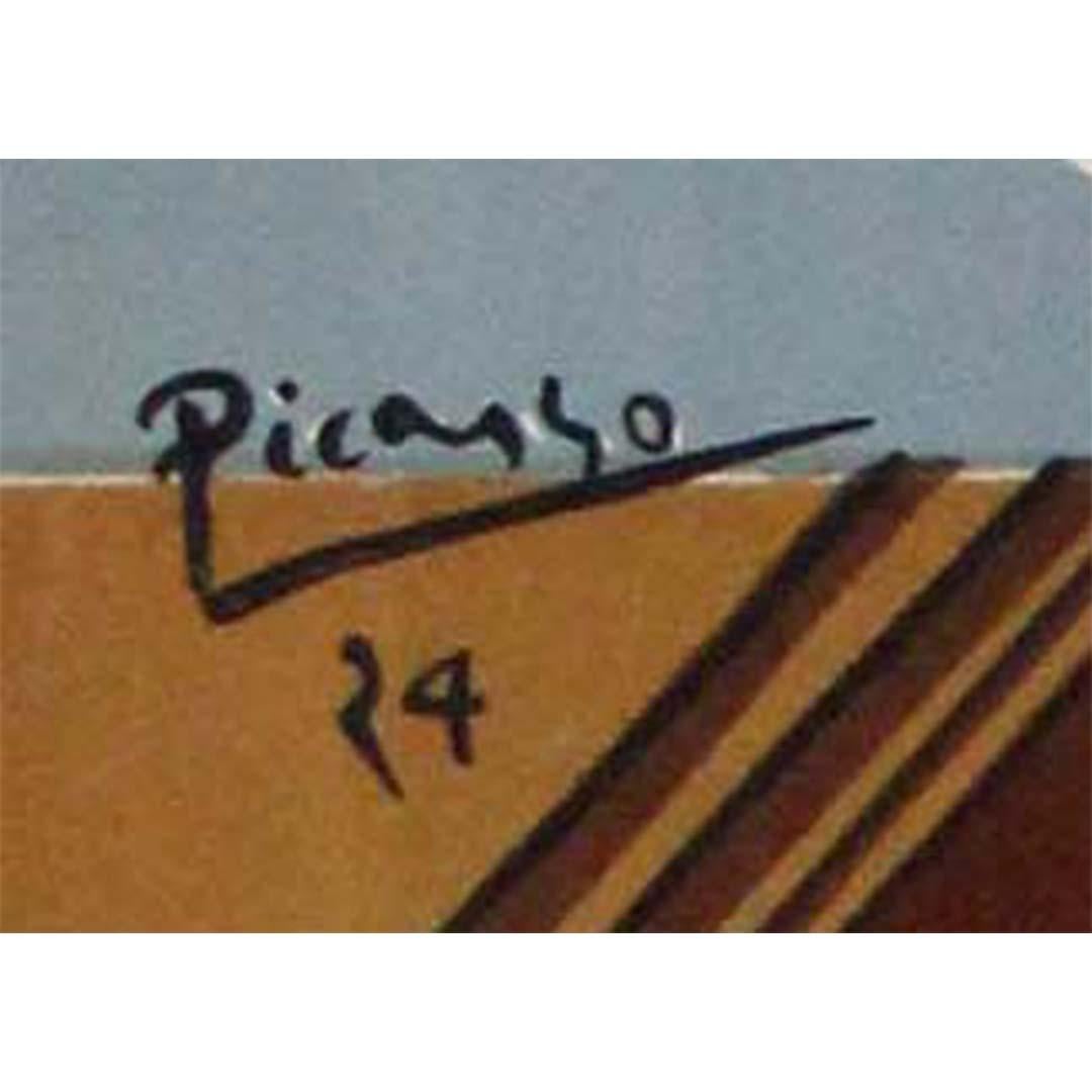 Affiche d'exposition originale de 1958 de Pablo Picasso - Collection S. Guggenheim en vente 2