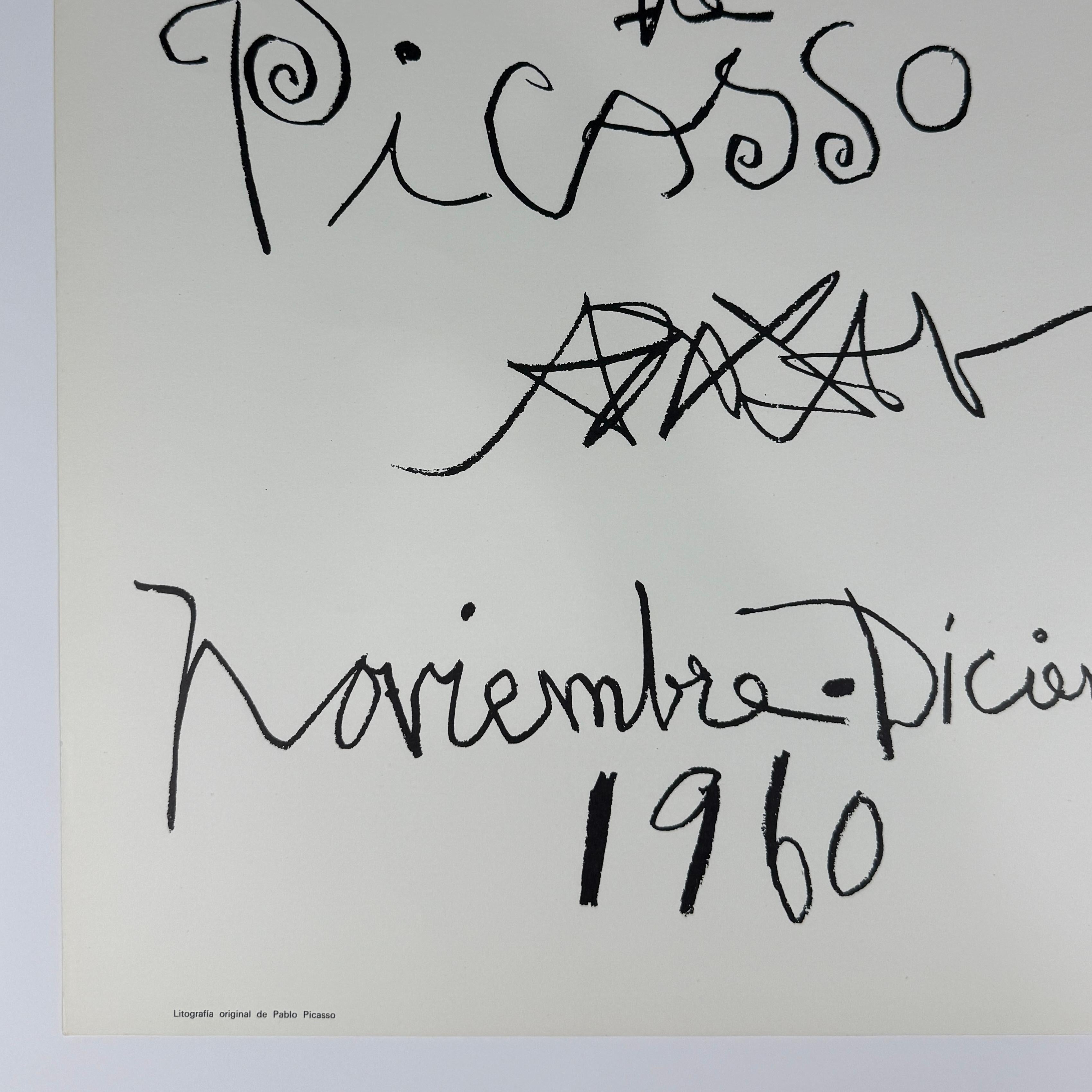 Manifesto litografico originale del 1960 della mostra 