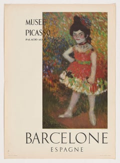 Cartel original de 1966 Museo Picasso Palacio Aguilar Barcelona España
