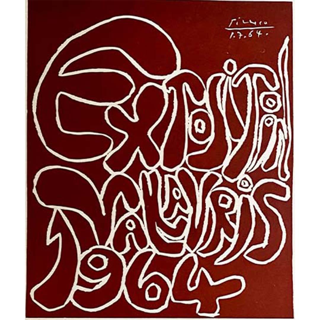 Original exhibition poster by Picasso - Spanish ceramics 2