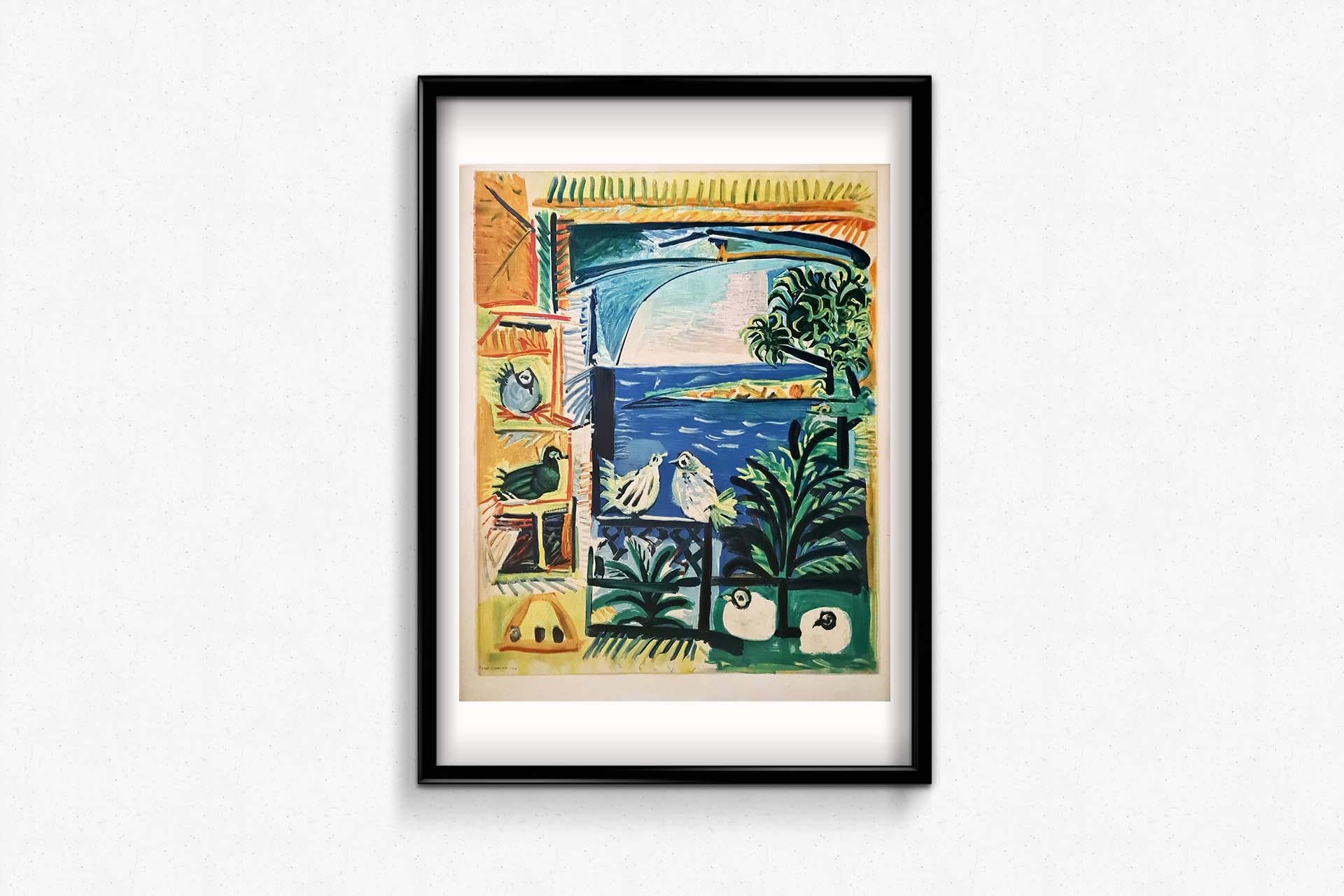 Lithographie originale réalisée par Picasso en 1962 - Côte d'Azur - Cannes 2