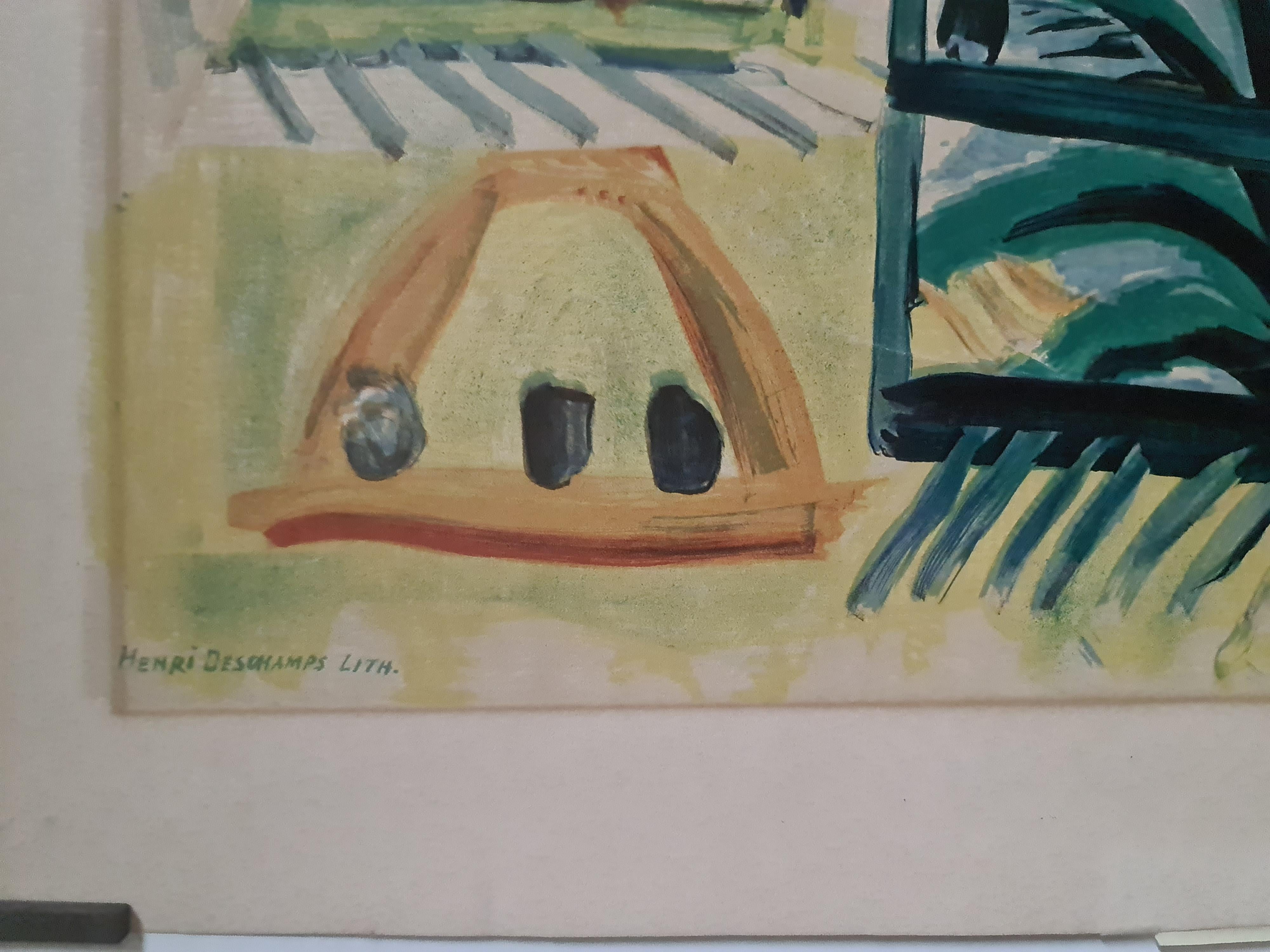 Lithographie originale réalisée par Picasso en 1962 - Côte d'Azur - Cannes 4