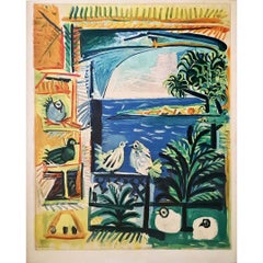 Lithograph by Picasso in 1962 - Côte d'Azur - Cannes