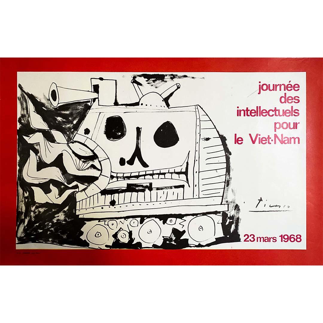 Das Originalplakat wurde von Picasso zur Unterstützung des Vietnamkriegs in einem bestimmten Kontext angefertigt.

Das Jahr 1968 war das Jahr der großen Entwicklungen im Vietnamkrieg.
Die Militäroperationen begannen mit dem Angriff der