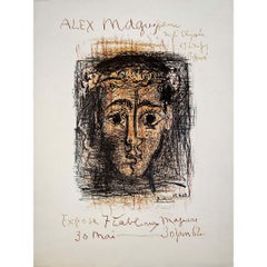 Poster Pablo Picasso exhibition at the Galerie de l'Élysée - Alex Maguy