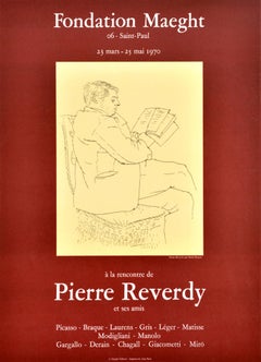 Original Vintage Art Exhibition Poster Pierre Reverdy And His Friends Picasso