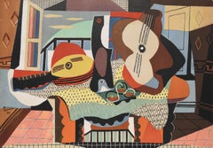 Original Vintage Art Poster Guggenheim New York Pablo Picasso Paris Exhibition