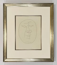Ovaler Kopf eines Mannes, der nach links blickt (Teller XXIV), von Carmen
