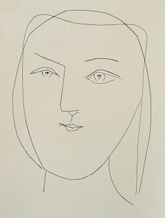 Oval Head of a Woman with Piercing Eyes (Plate XXI), from Carmen
