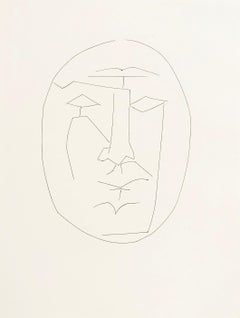 Cabeza ovalada de hombre mirando recto (lámina XXIII), de Carmen