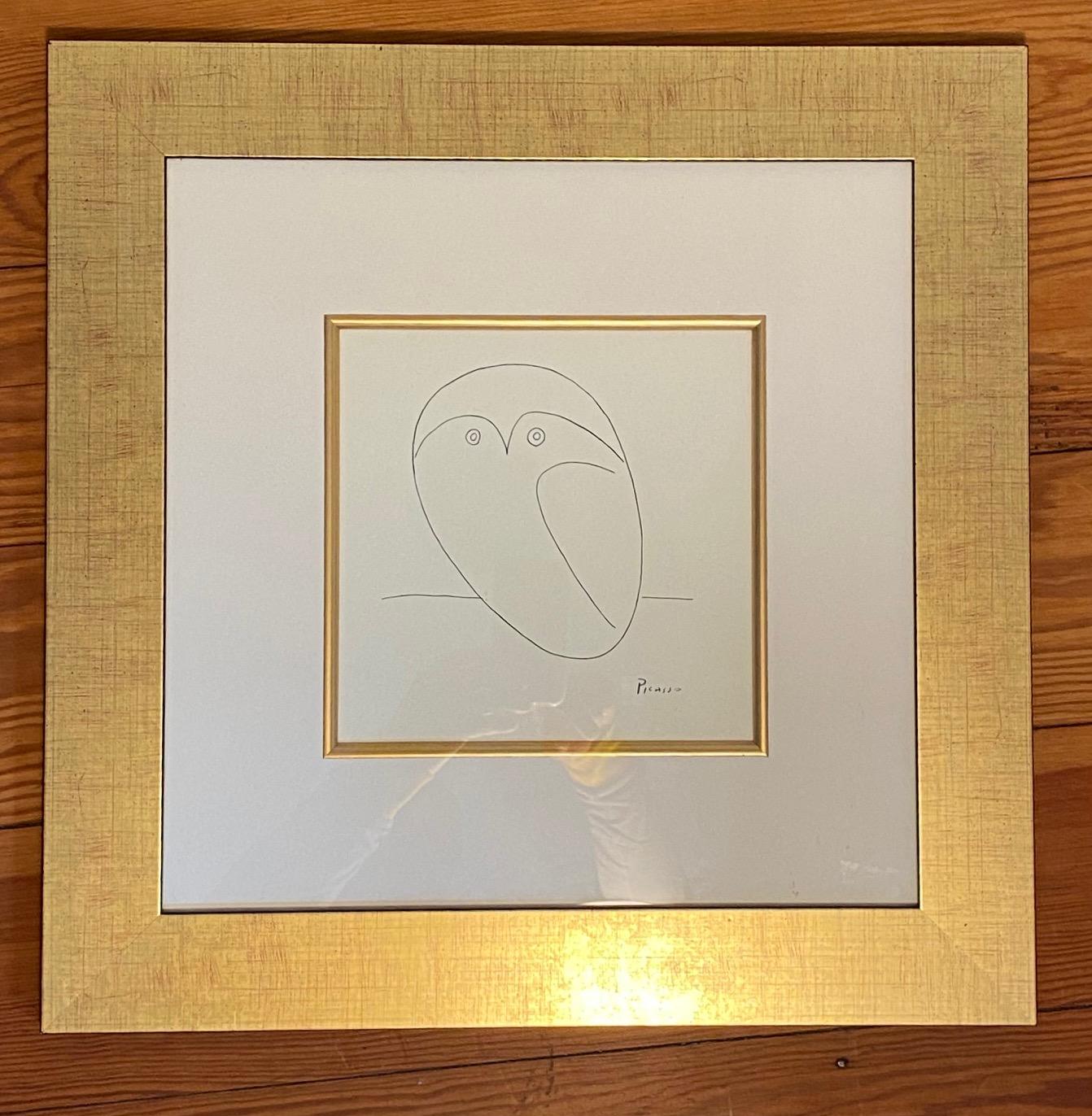 Eule – aus der Tierserie von Pablo Picasso, signiert auf dem Teller und limitiert 3