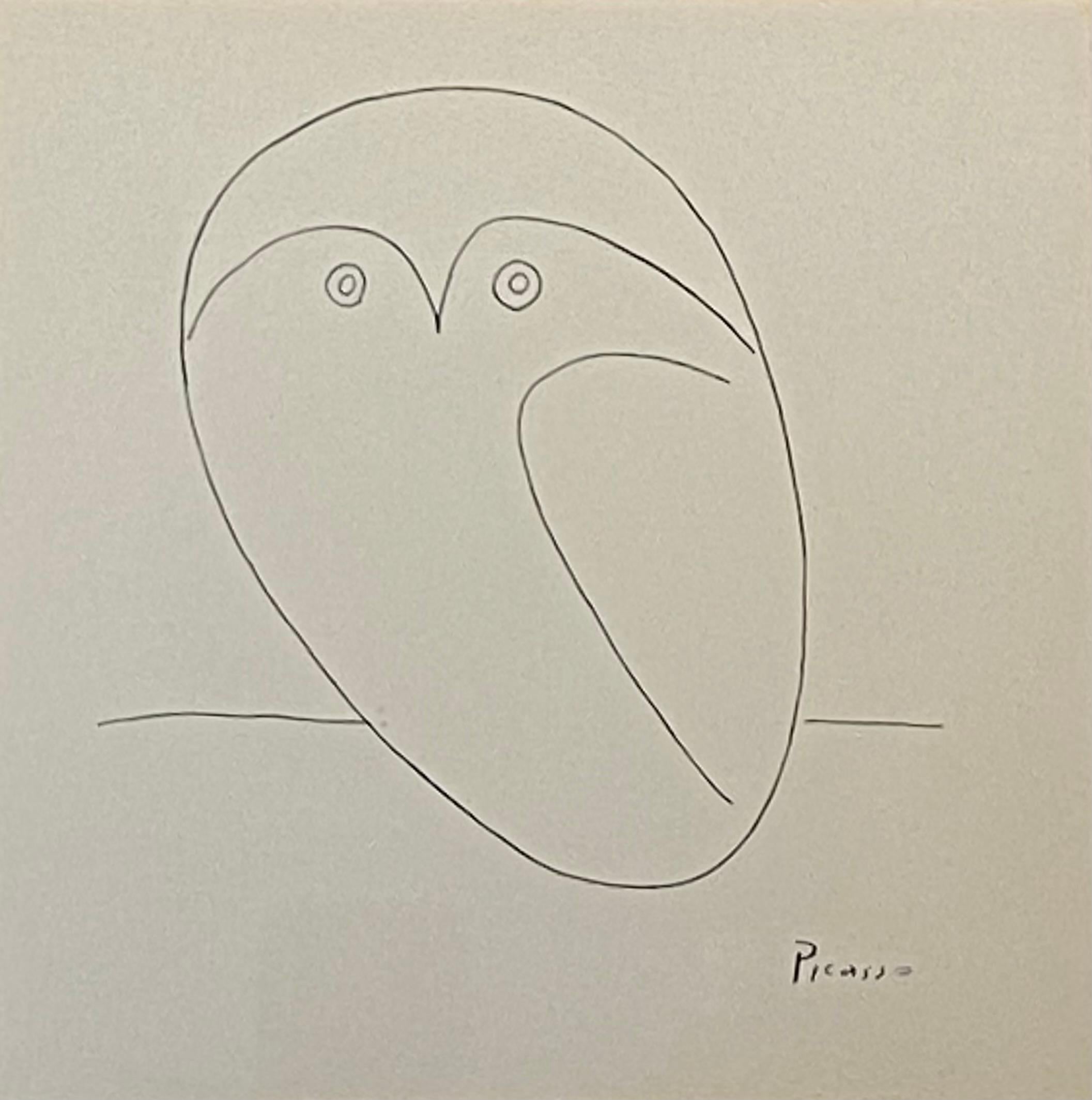 picasso owl plate