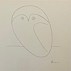 Hibou - de la série animalière de Pablo Picasso, signée dans l'assiette et limitée