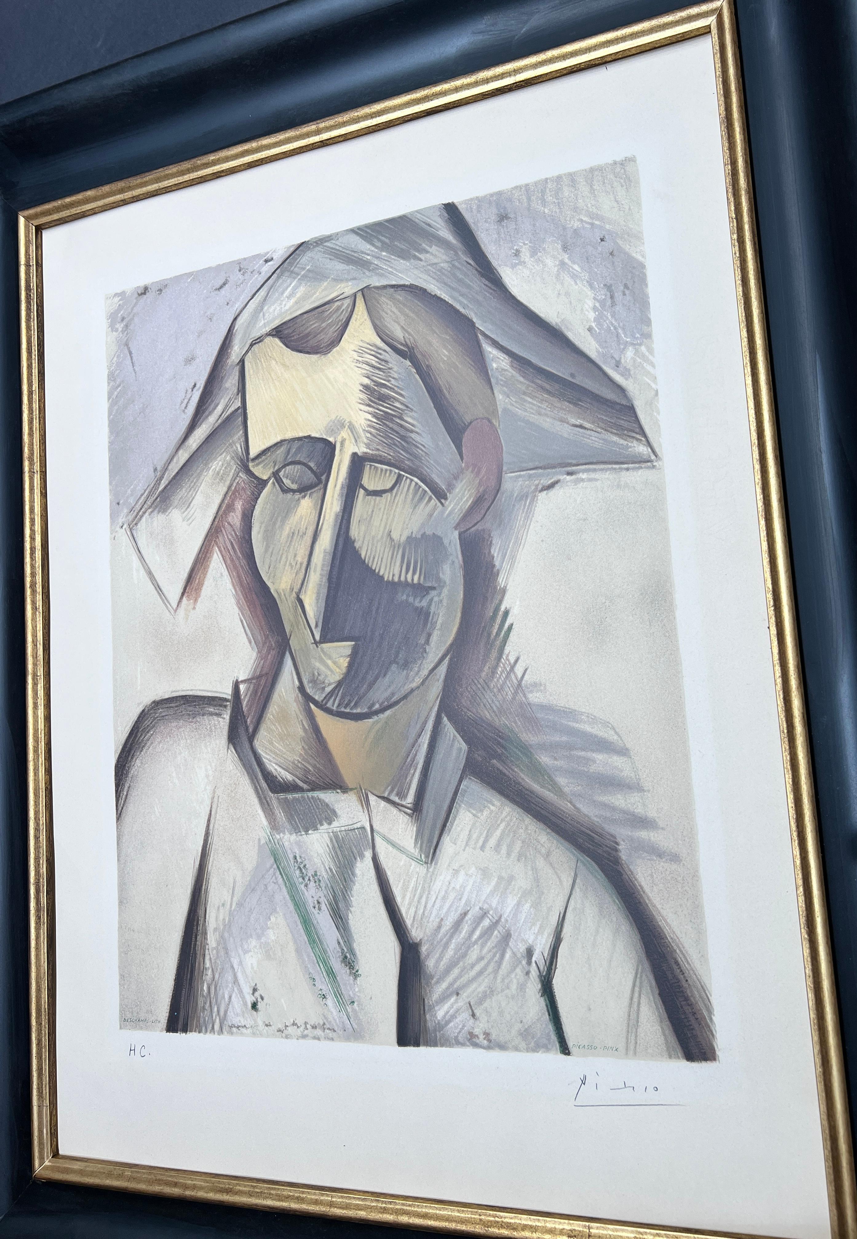 Pablo Picasso (1881-1973) - Arlequin - Lithographie auf cremefarbenem Bügelpapier mit Bogenbogen 5