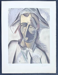 Pablo Picasso (1881-1973) - Arlequín - Litografía sobre papel Arches color crema