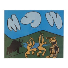 Pablo Picasso (1881 - 1973), Bacchanal with Black Bull, 1962.