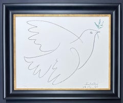 Pablo Picasso (1881 - 1973) -  colombe  - Color lithograph on Arches paper
