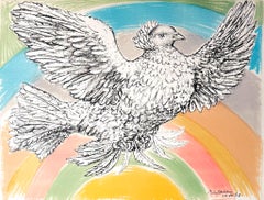 Pablo Picasso (1881–1973) - Colombe volant - Litografia a colori su carta Arches