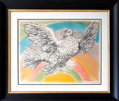 Pablo Picasso (1881–1973) - Colombe volant - Litografia a colori su carta Arches