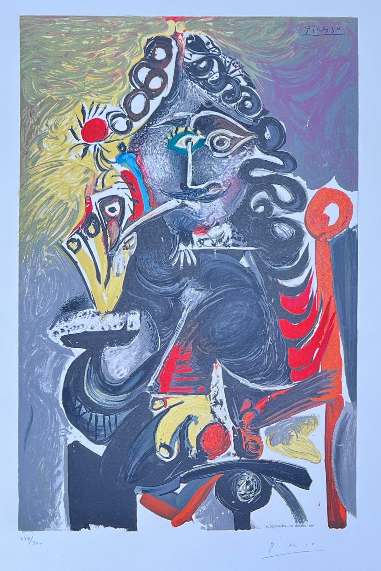 Pablo Picasso (1881-1973) - Coloured lithograph on Arches paper - 1968 For Sale 1
