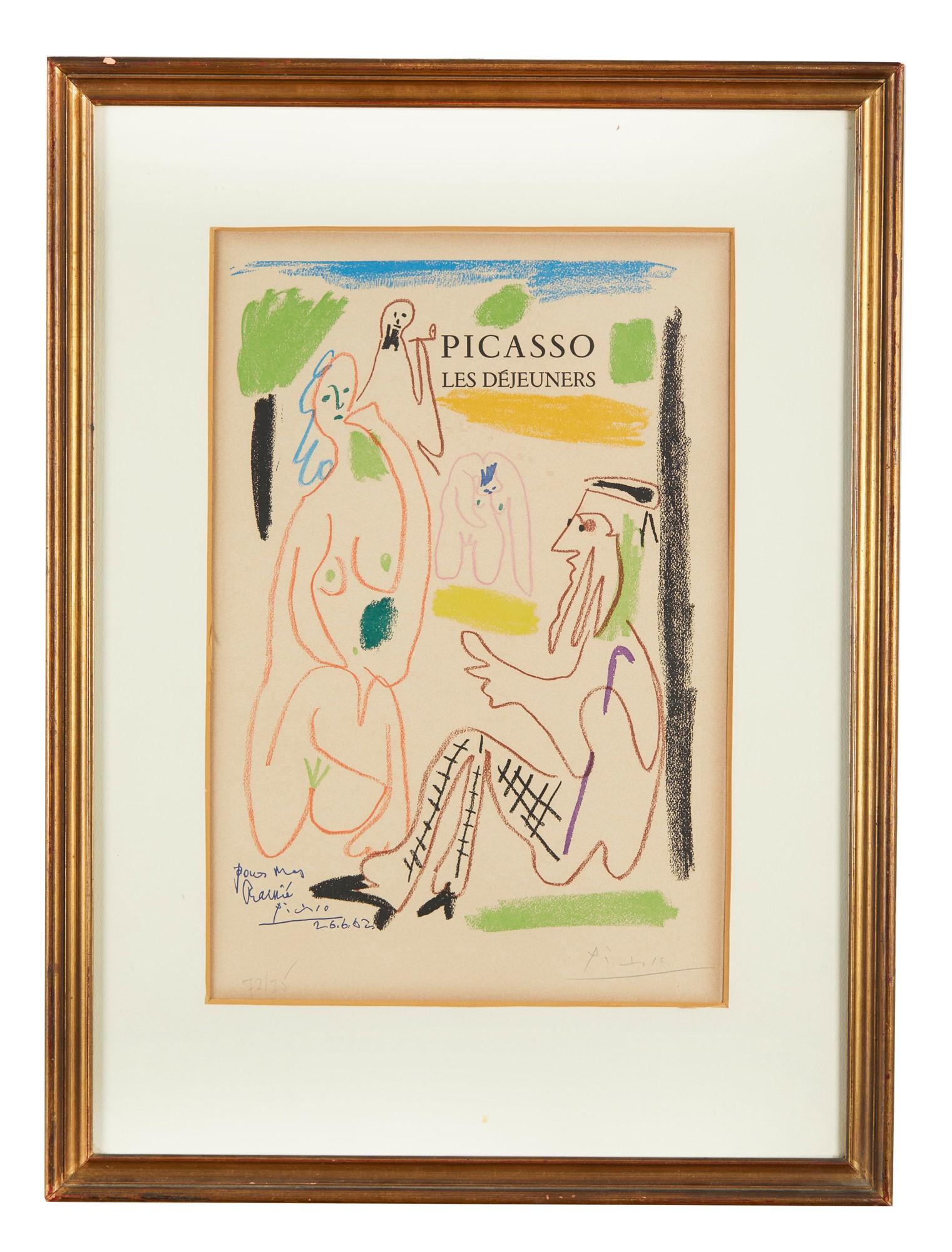 Coloured lithograph on paper, edited in 1962.
Limited edition of 75 copies, numbered as 72/75 in lower left corner.
Signed in pencil by artist in lower right corner.

Paper size: 51,5 x 37,5 cm
Framed size: 62,5 x 46,5 cm
Very good conditions with