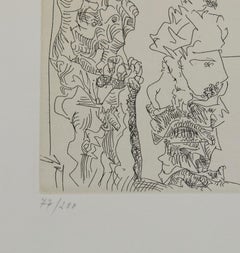 Pablo Picasso (1881–1973) – DA LE COCU MAQUIFIQUE - Etching on paper - 1968