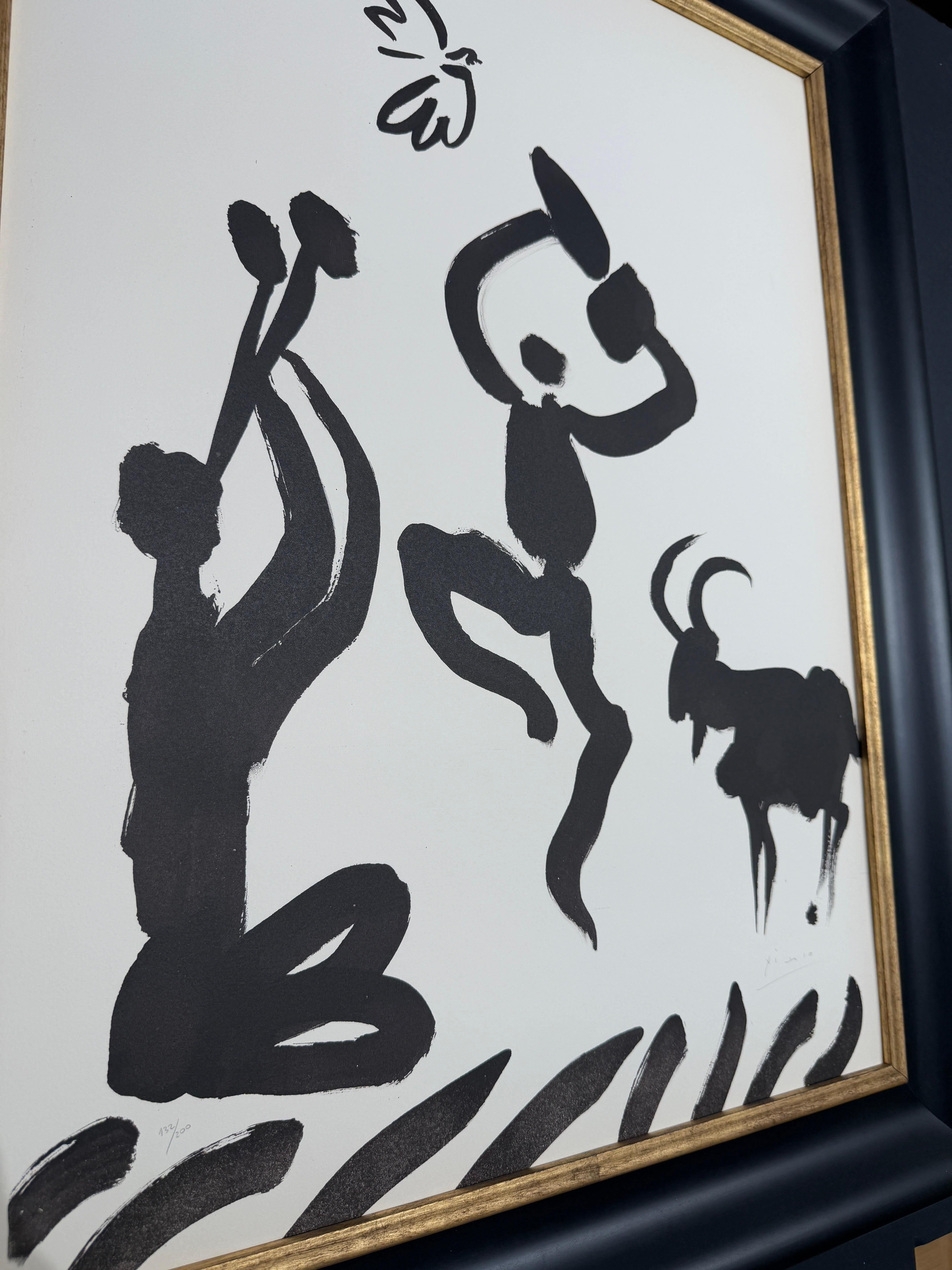 Pablo Picasso (1881–1973) - Danseur et musicien - Lithograph on Arches paper For Sale 3
