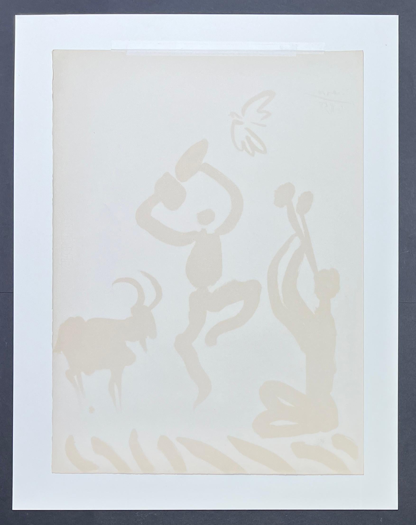 Pablo Picasso (1881-1973) - Danseur et musicien - Litografía sobre papel Arches 5