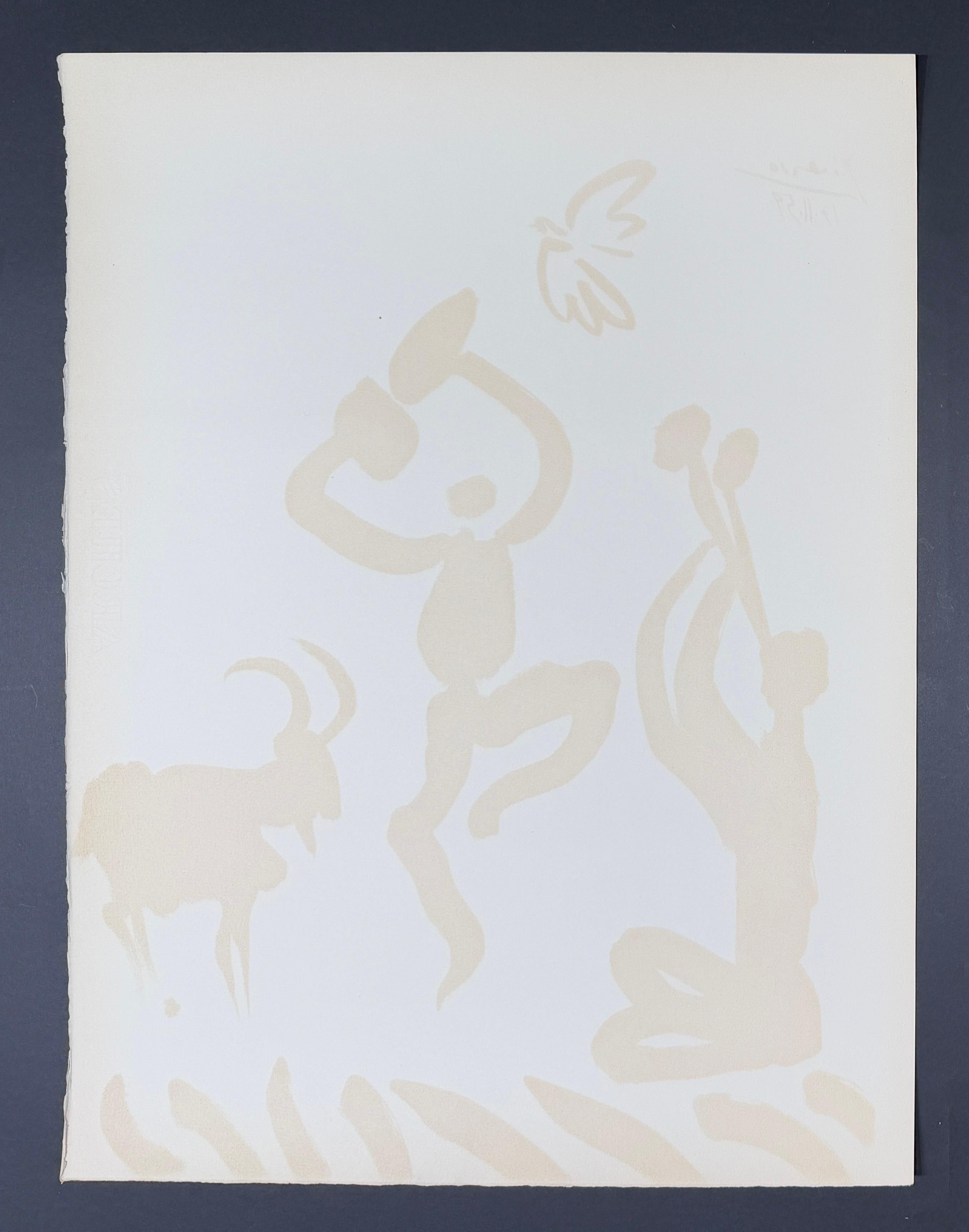 Pablo Picasso (1881–1973) - Danseur et musicien - Lithograph on Arches paper For Sale 7