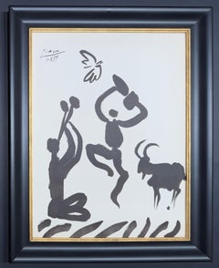 Vintage Pablo Picasso (1881–1973) - Danseur et musicien - Lithograph on Arches paper