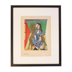Pablo Picasso (1881 - 1973), Femme Assise Taken From Peintures, 1946, Signed