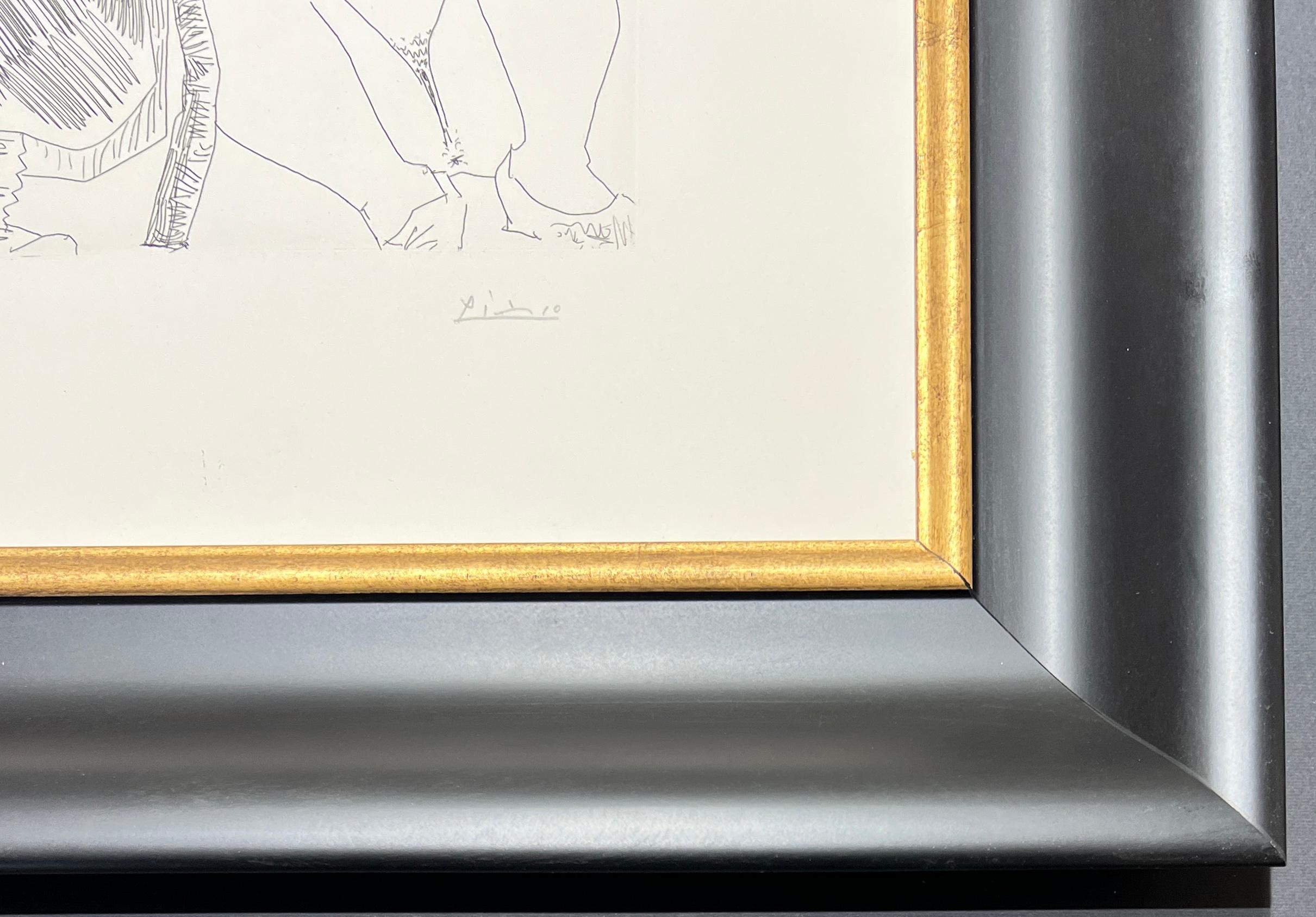 Pablo Picasso ( 1881 – 1973 ) – hand-signed etching on wove paper – 1968 For Sale 2