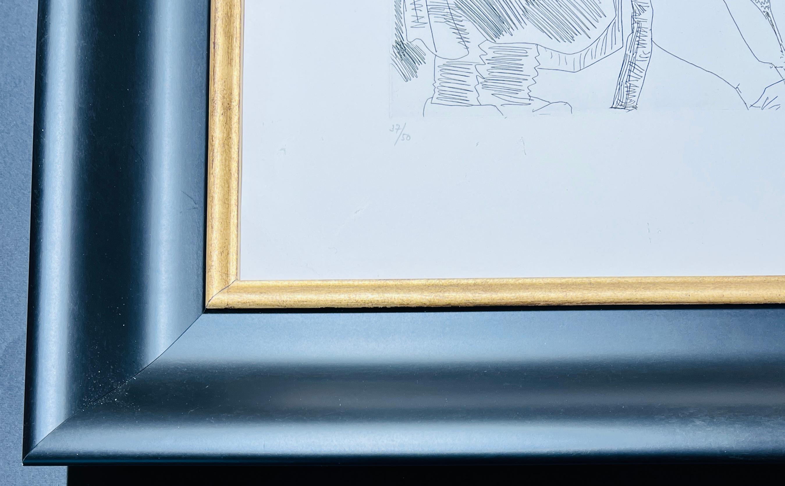 Pablo Picasso ( 1881 – 1973 ) – hand-signed etching on wove paper – 1968 For Sale 3