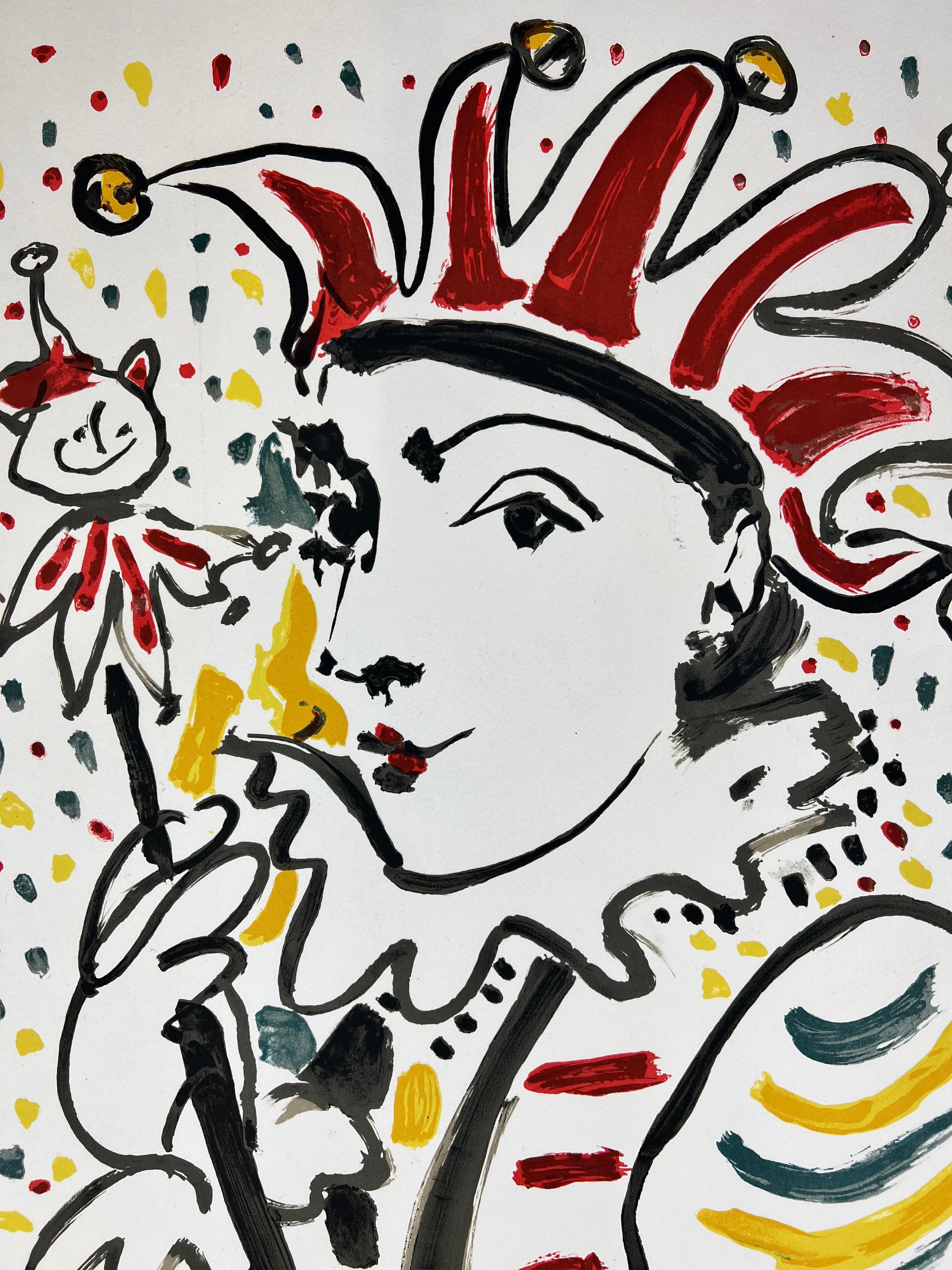 Pablo Picasso ( 1881 - 1973  ) - La Folie - Litografía en color firmada a mano - 1958 6