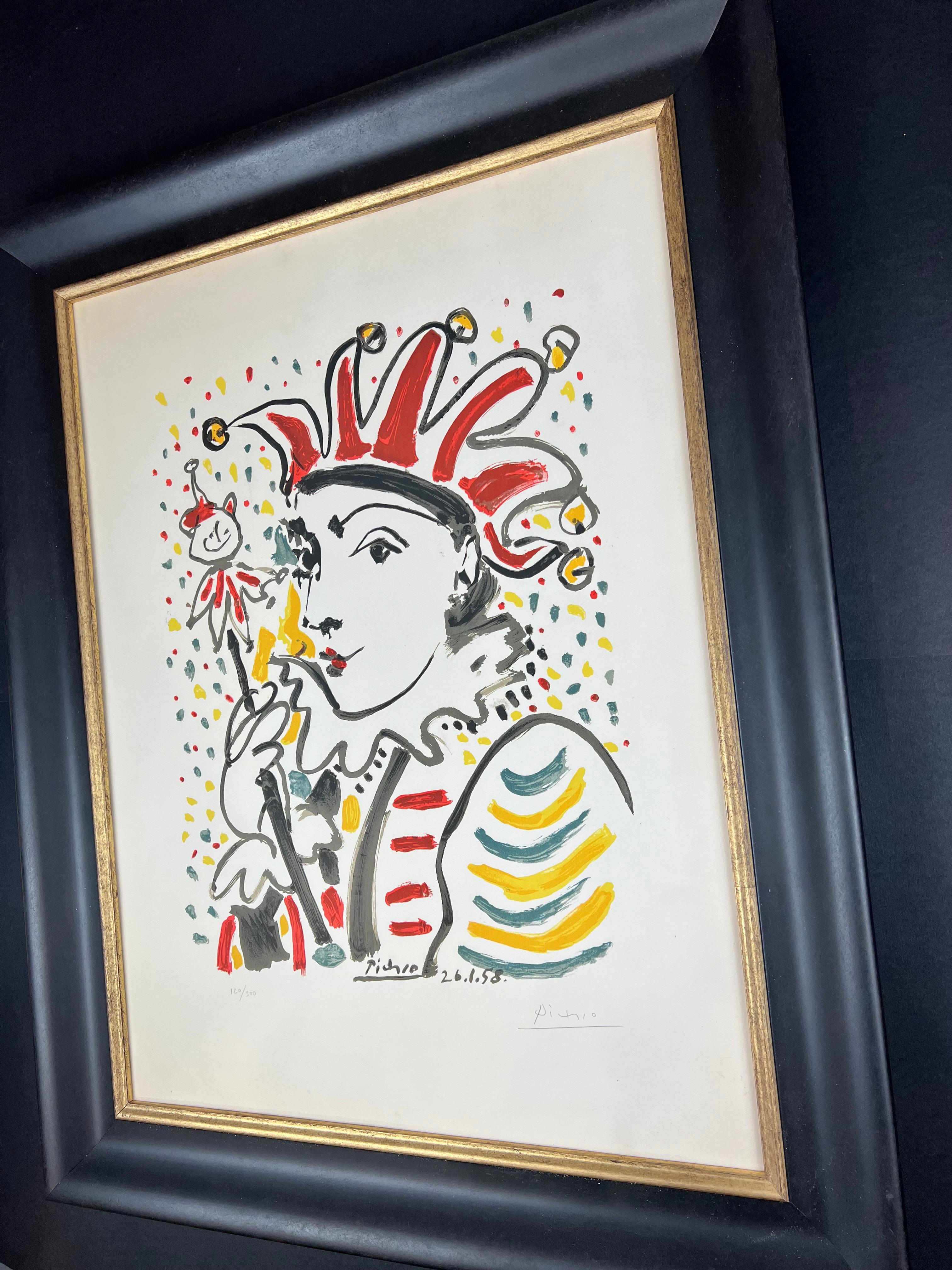 Pablo Picasso ( 1881 - 1973  ) - La Folie - Litografía en color firmada a mano - 1958 7