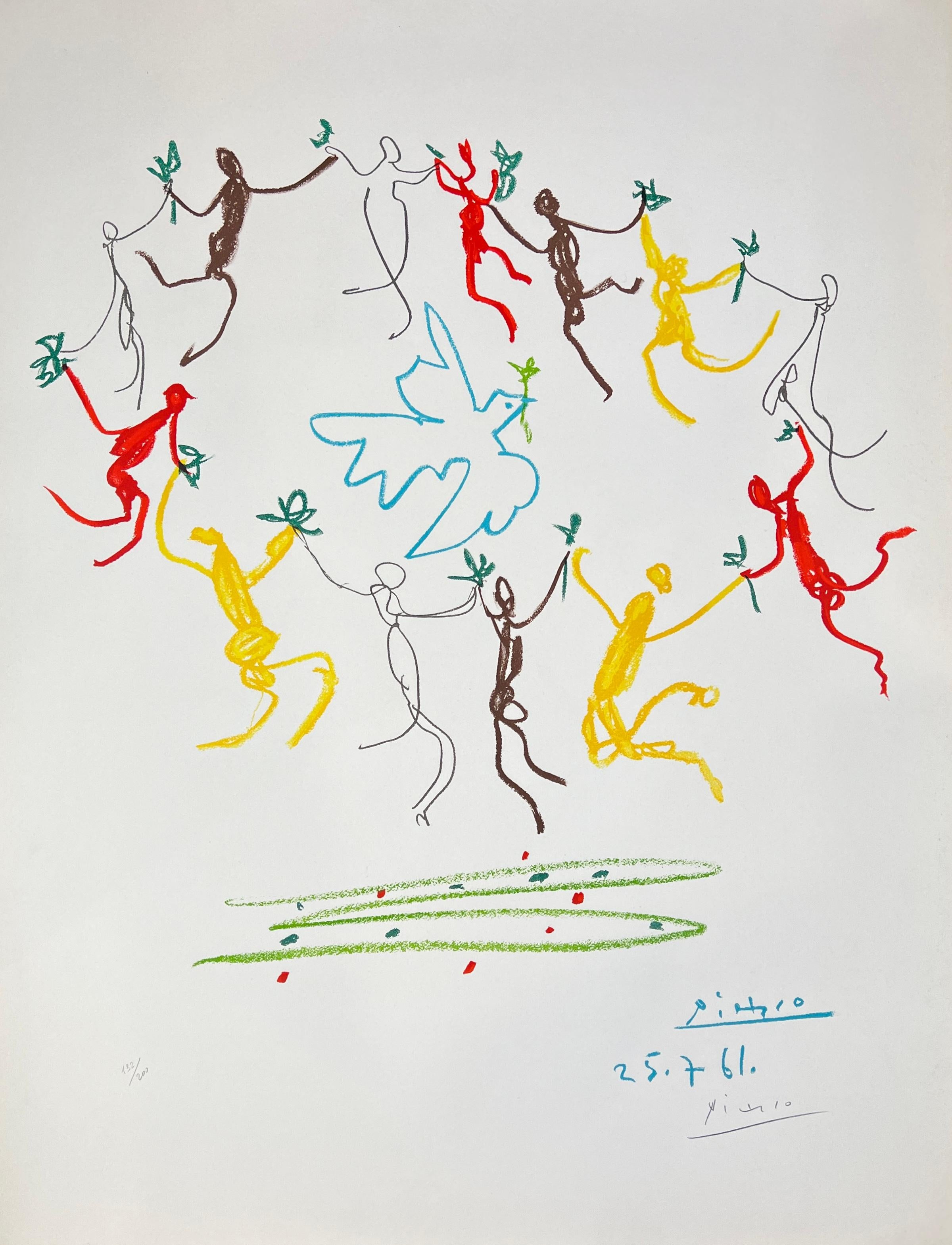 Pablo Picasso ( 1881 - 1973 ) - hand-signed Color Lithograph on Arches – 1959 2