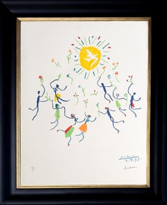Pablo Picasso ( 1881 – 1973 ) – Hand-signed color lithograph on Arches – 1959