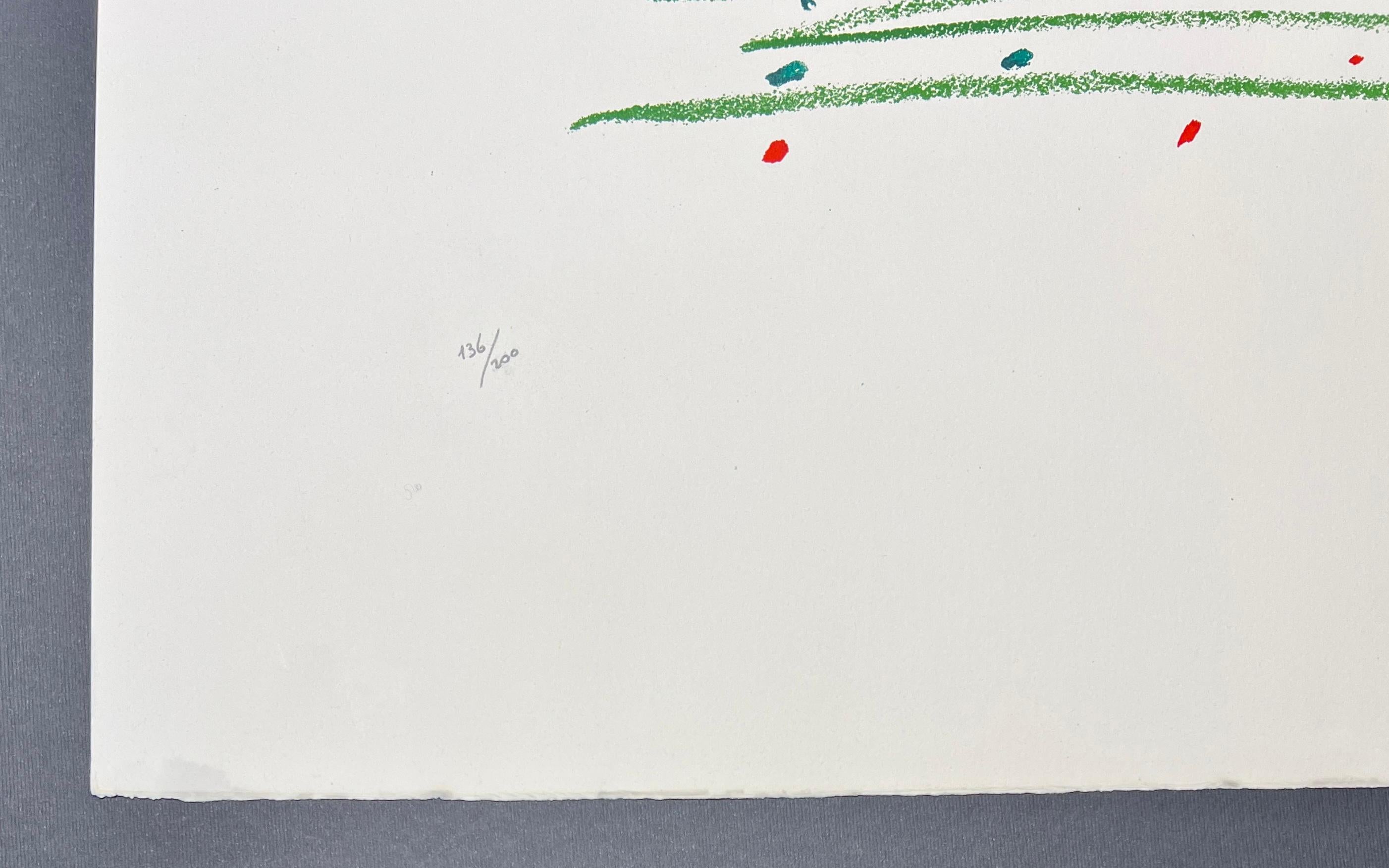 Pablo Picasso ( 1881 – 1973 ) – hand-signed color lithograph on Arches – 1961 2