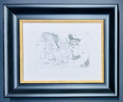 Pablo Picasso ( 1881 - 1973 ) - grabado firmado a mano sobre papel BFK Rives - 1968