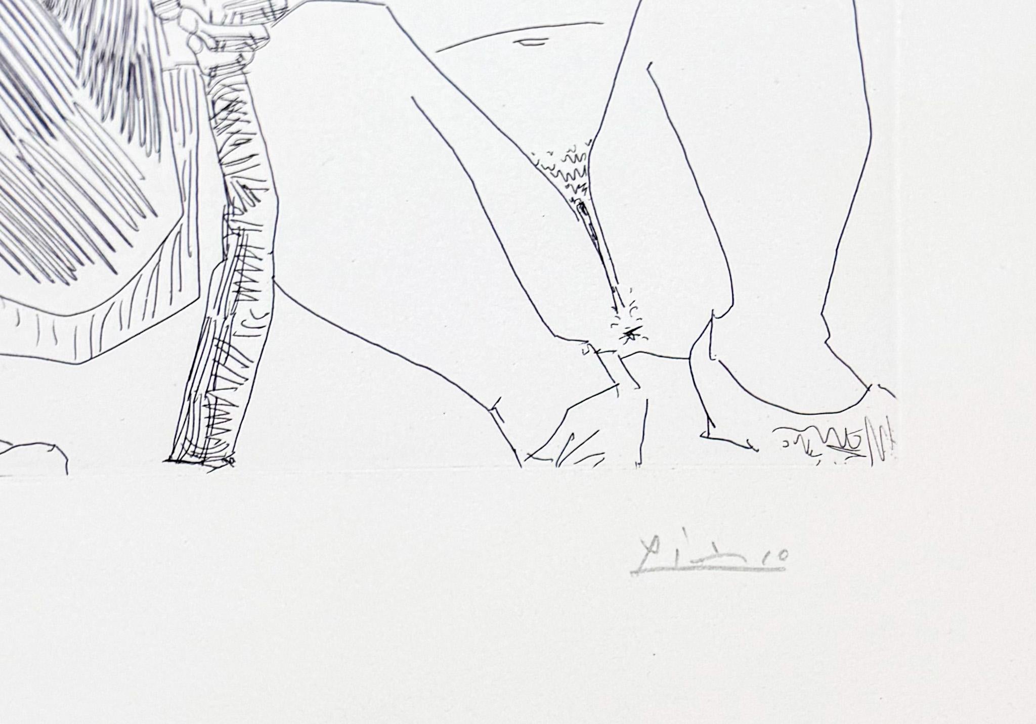 Pablo Picasso ( 1881 – 1973 ) – hand-signed etching on wove paper – 1968 For Sale 4