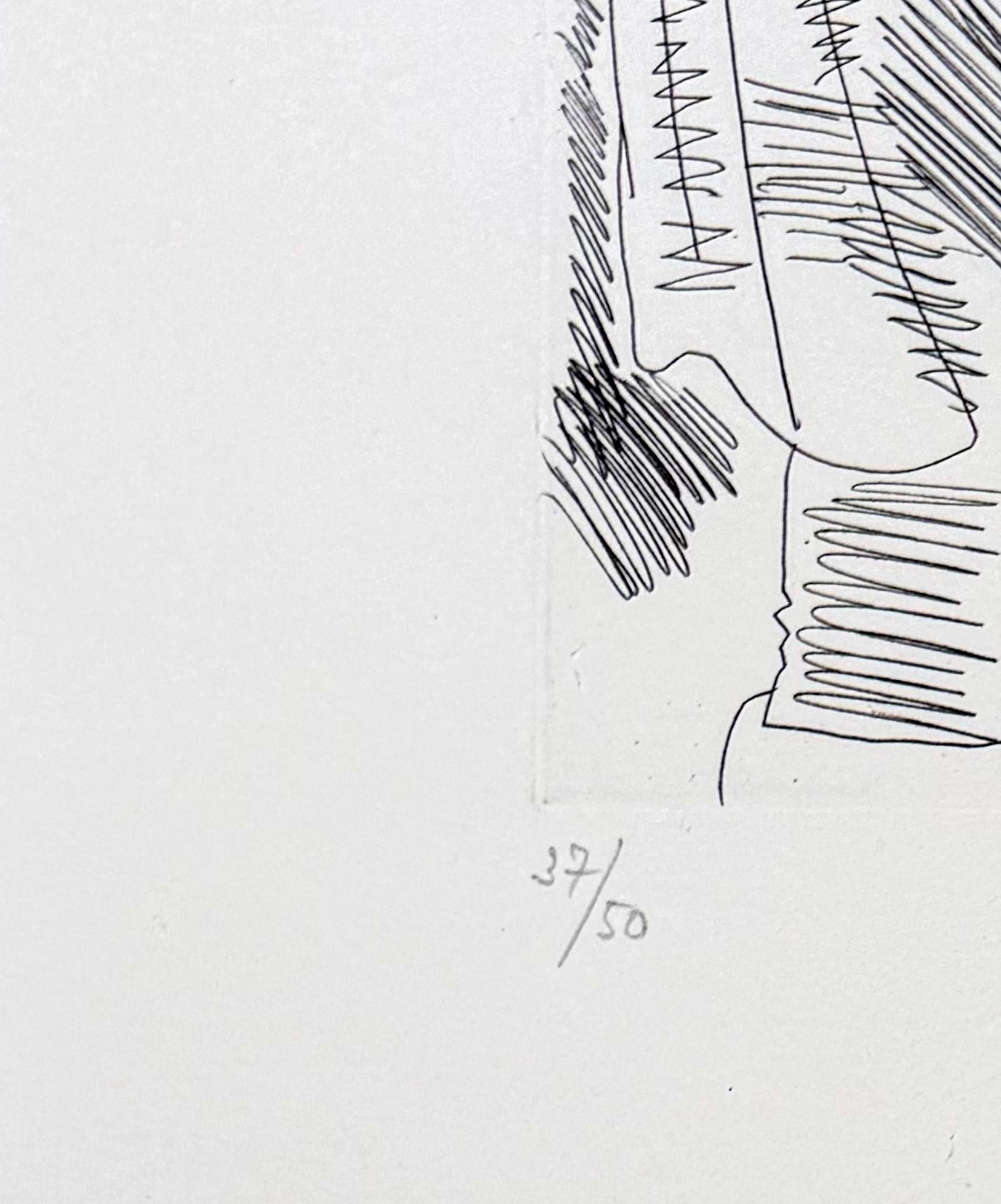 Pablo Picasso ( 1881 – 1973 ) – hand-signed etching on wove paper – 1968 For Sale 5