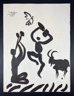 Pablo Picasso ( 1881 – 1973 ) – hand-signed lithograph on Arches – 1959