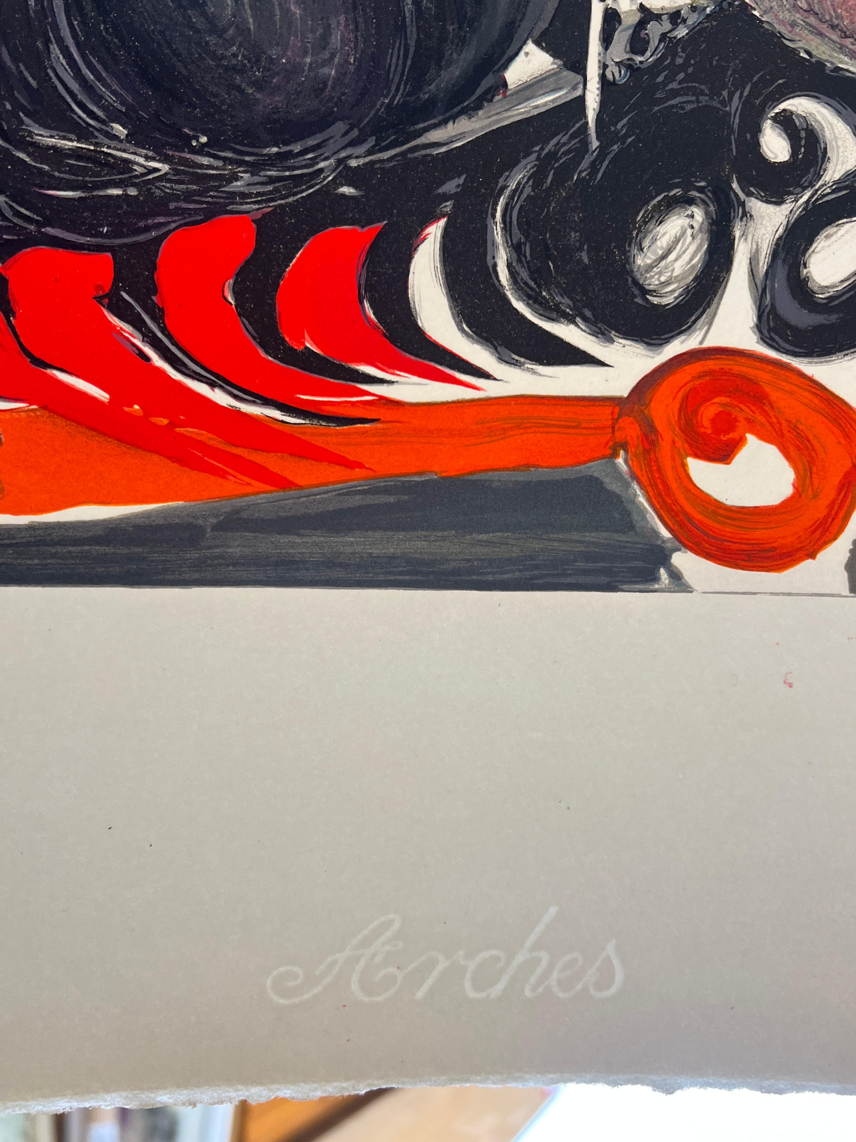 After Pablo Picasso (1881–1973) - Le Cavalier - Color lithograph on Arches -1968 9