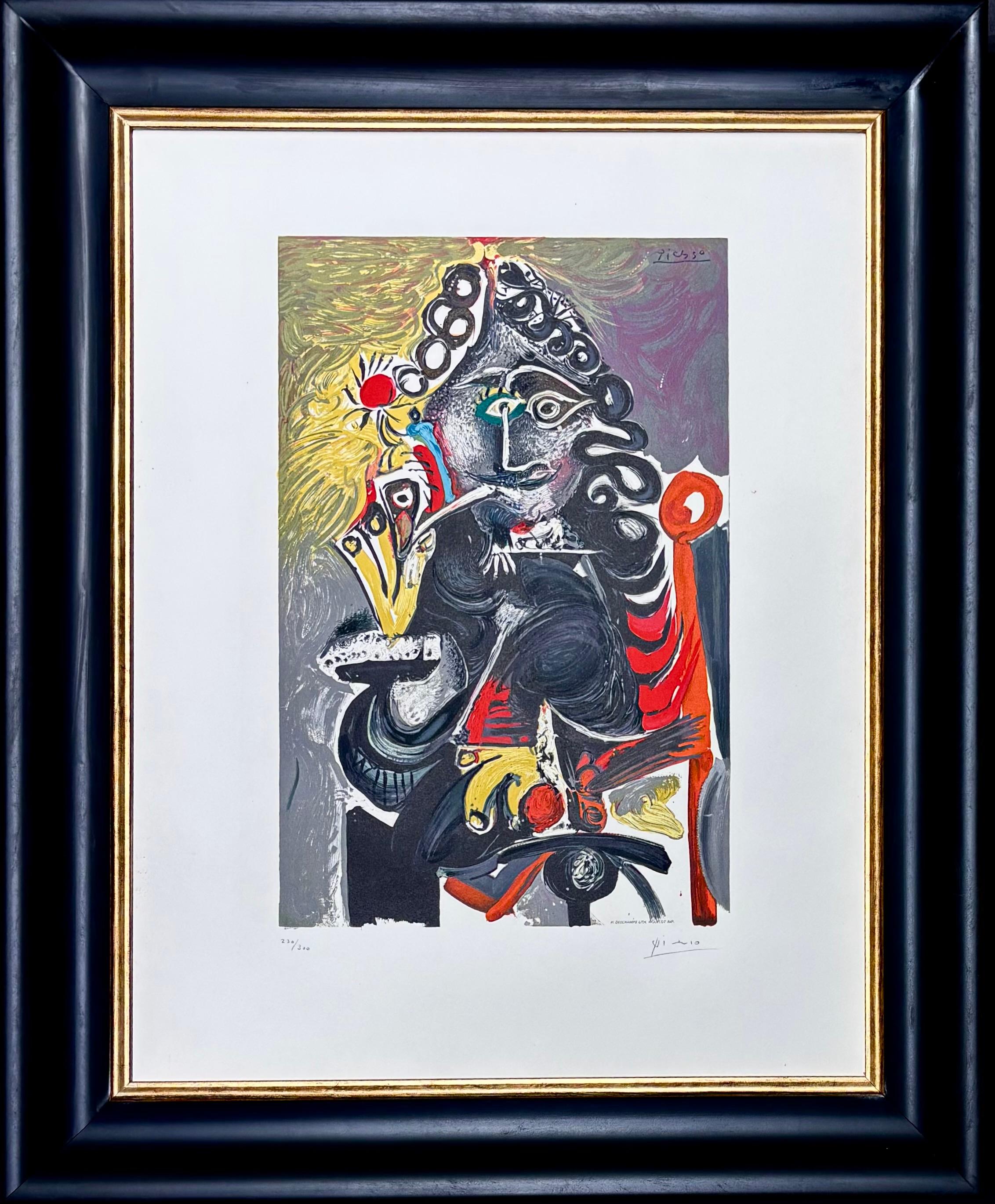 After Pablo Picasso (1881–1973) - Le Cavalier - Color lithograph on Arches -1968 1