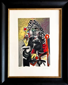 Pablo Picasso (1881–1973) - Le Cavalier - Color lithograph on Arches paper - 196