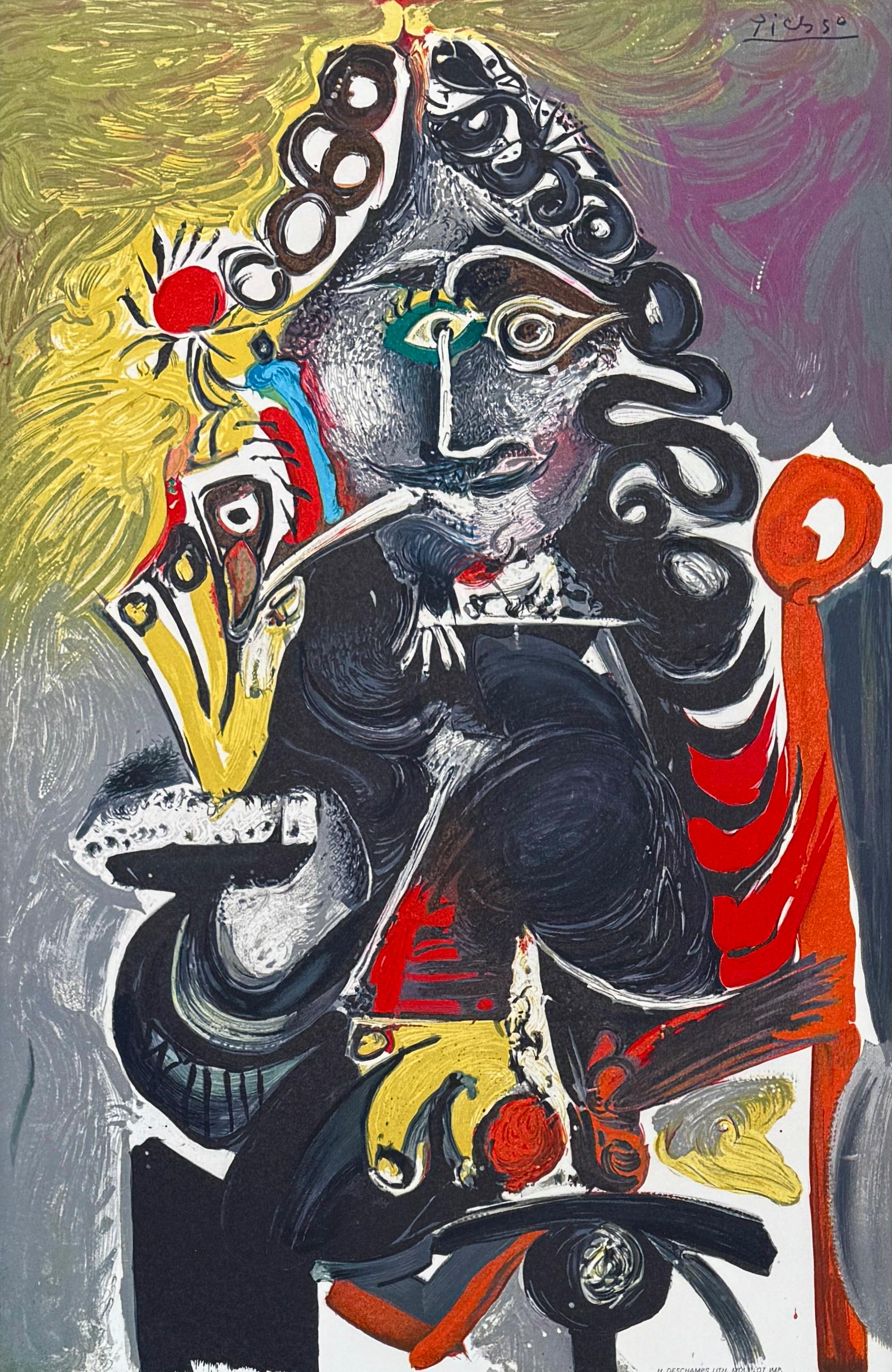 Pablo Picasso (1881-1973) - Le Cavalier - Farblithographie auf Arches-Papier - 1968 im Angebot 2